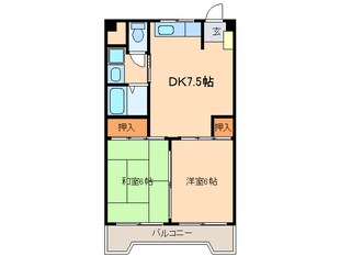 丸の内カジウラマンションの物件間取画像